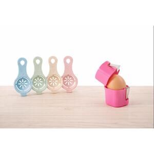 4PCS Egg Separator Set w Egg Shell Opener White Yolk Separator Kitchen Tool